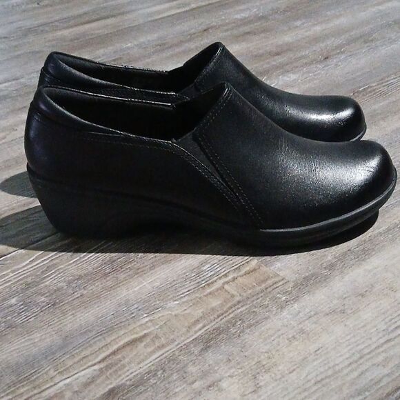Clarks black slip resistant work restaurant nursing shoes Sz 8.5 NWOT - Picture 5 of 8